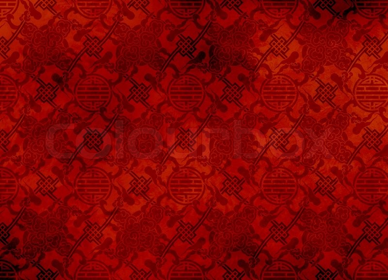 Chinesische Rote Strukturierte Muster In Filigrane F R Hintergrund