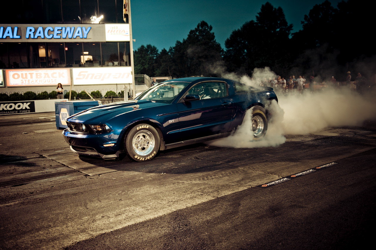 Mustang Gt Drag Burnout By Thecarloos