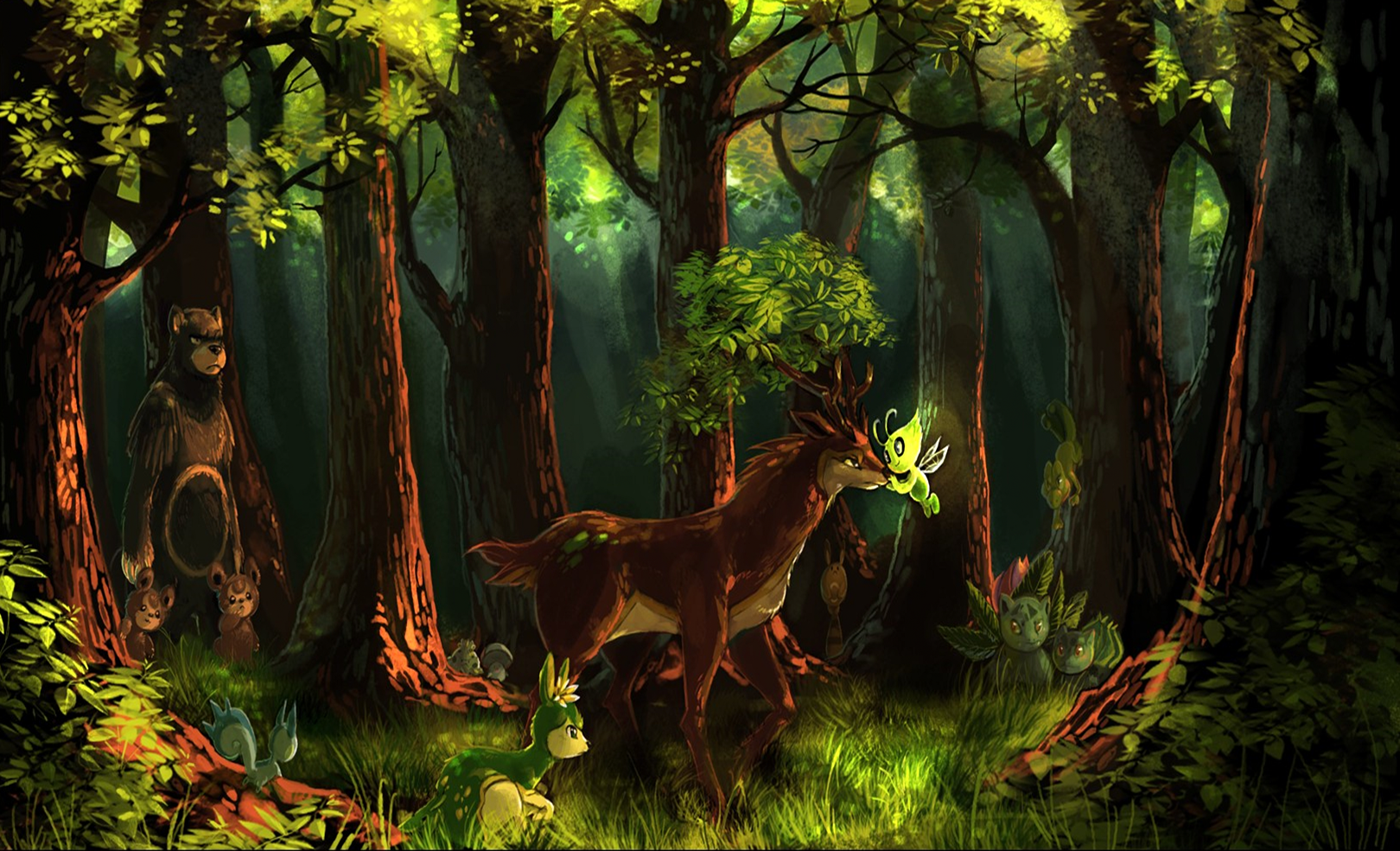 16 Pokemon Forest Background On Wallpapersafari