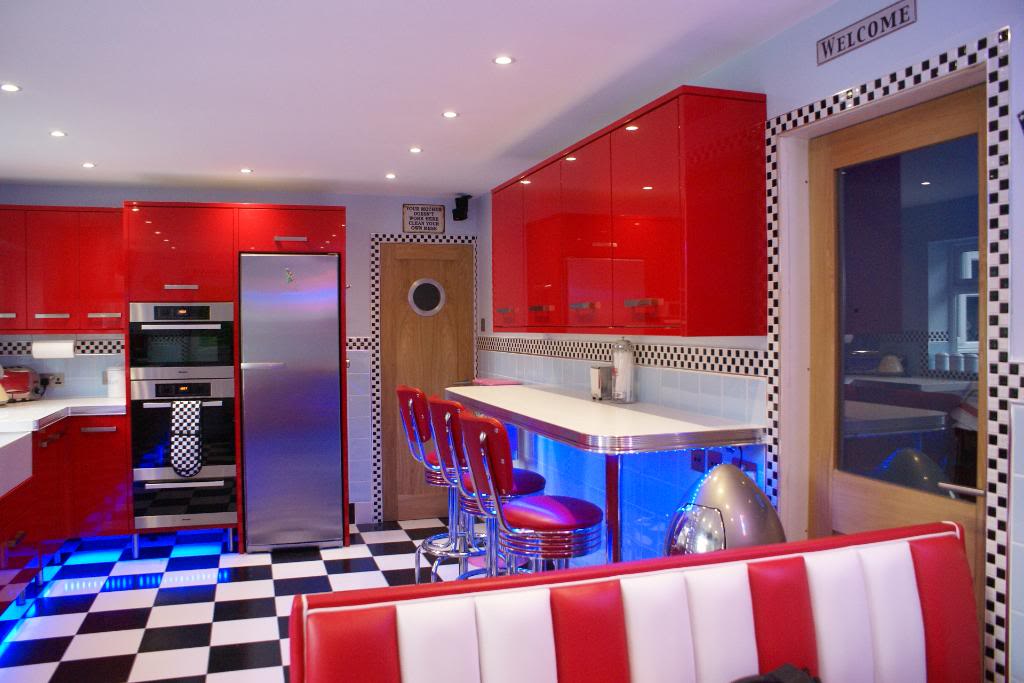 American Diner Style Kitchen