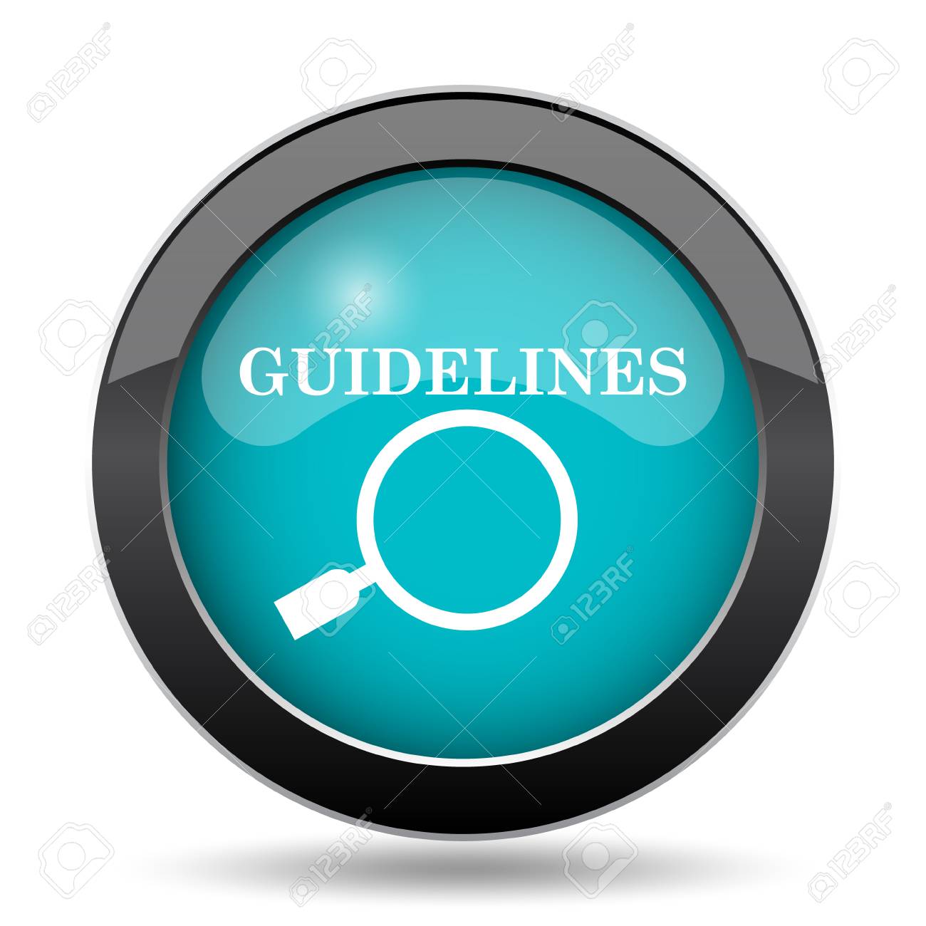 Guidelines Icon Website Button On White Background
