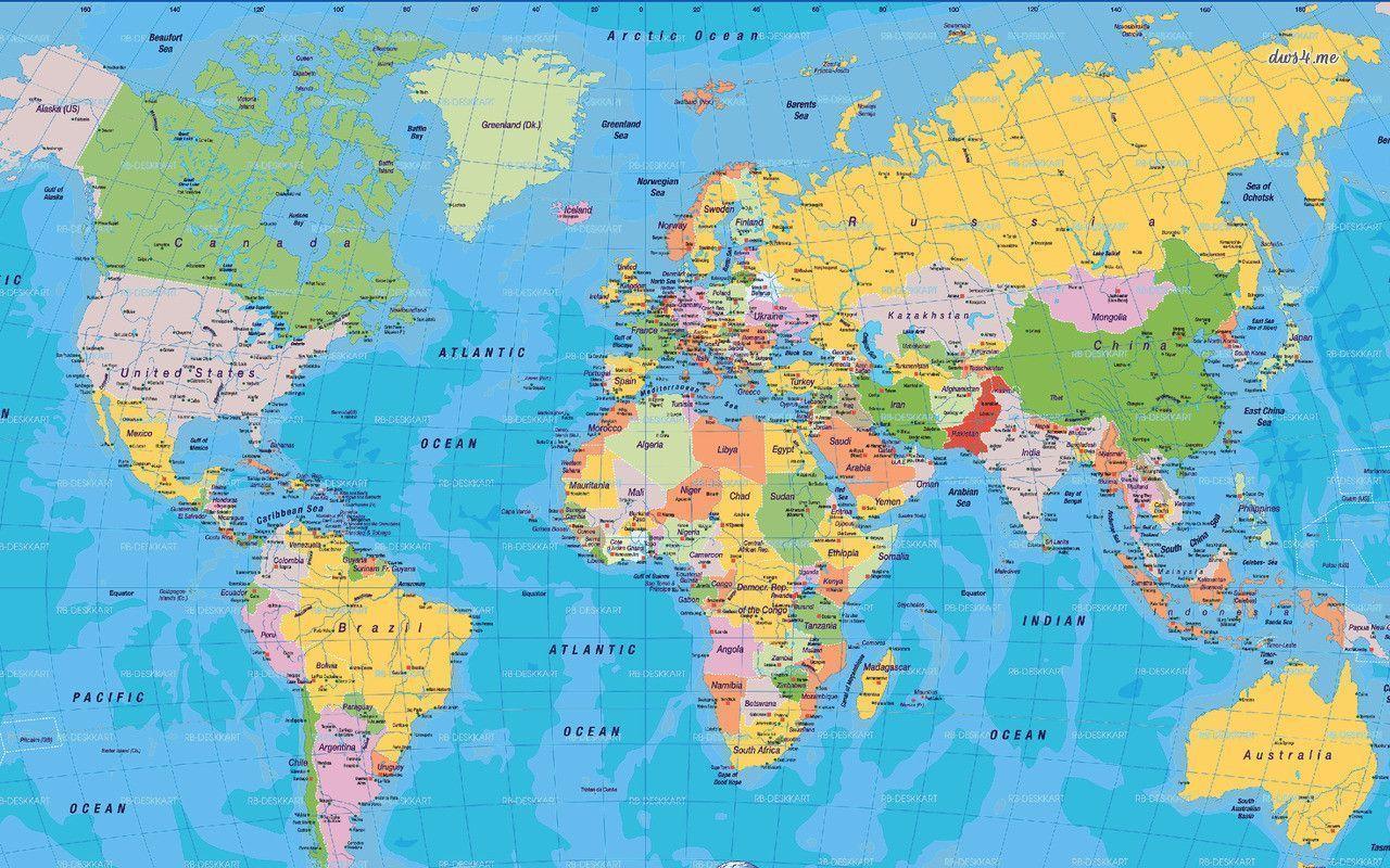 World Map Desktop Wallpapers