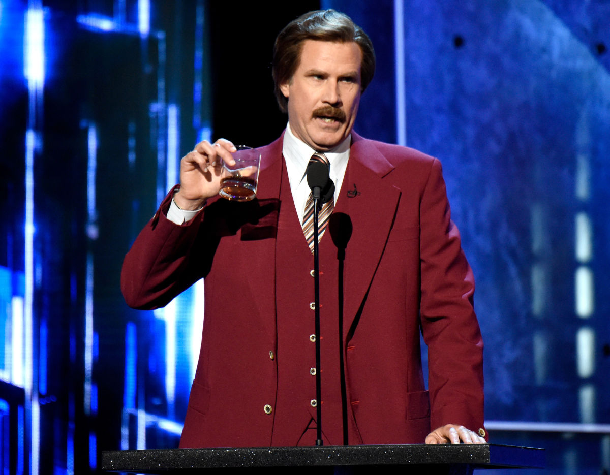 The Ron Burgundy Billboard That Was Torn Through By