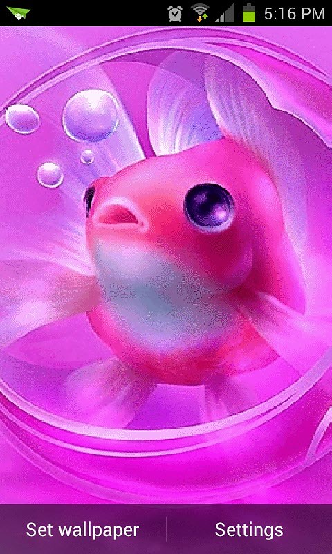 Pink Fish Live Wallpaper Android