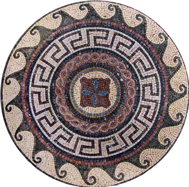 Multi Motif Roman Mosaic Augusta Geometric Patterns Mozaico
