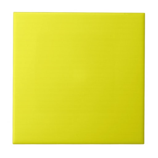 Tile With Bright Neon Yellow Background