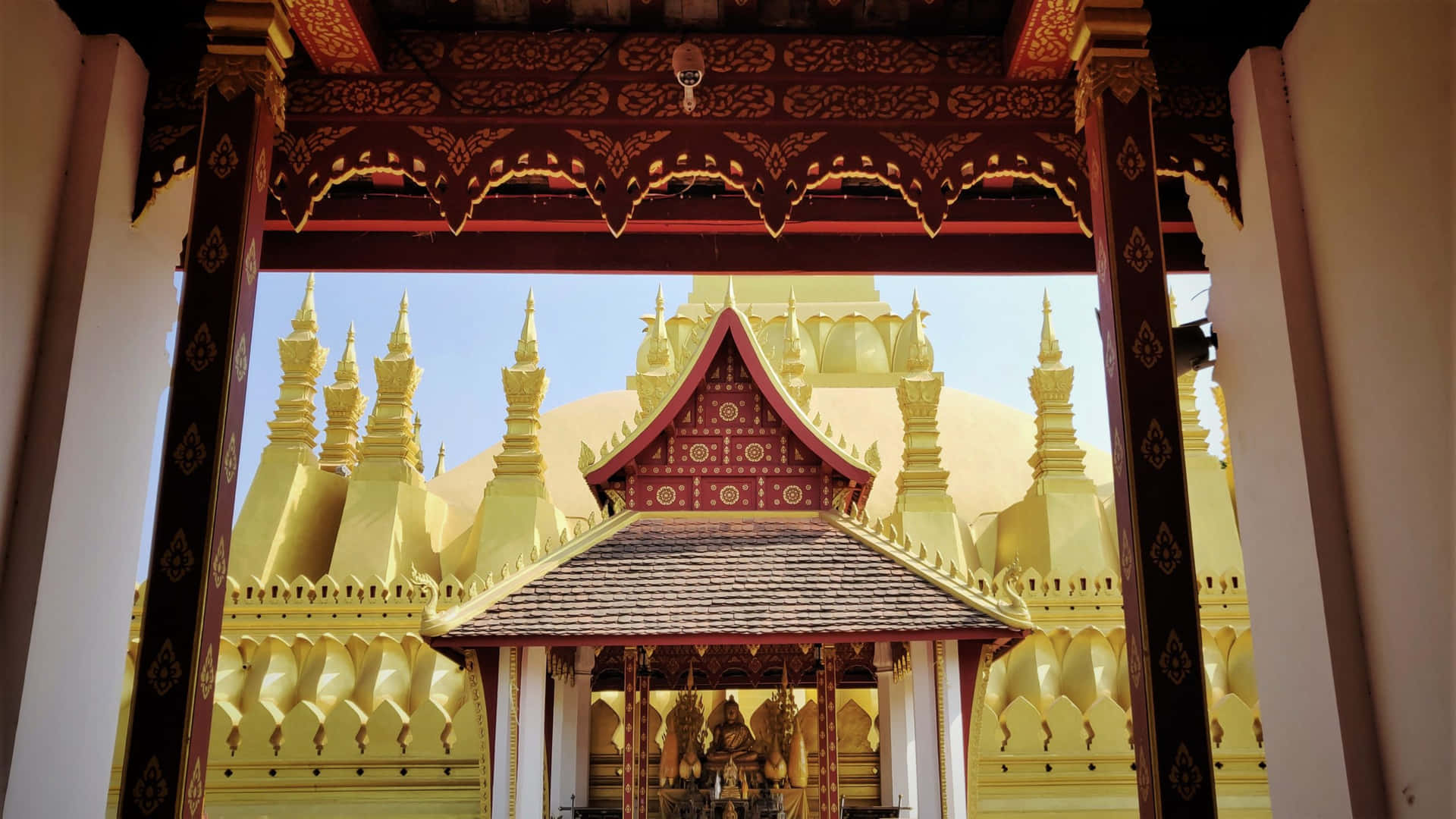 Pha That Luang Entrance In Vientiane X7pnmwlxcqntbybm Wallpaper
