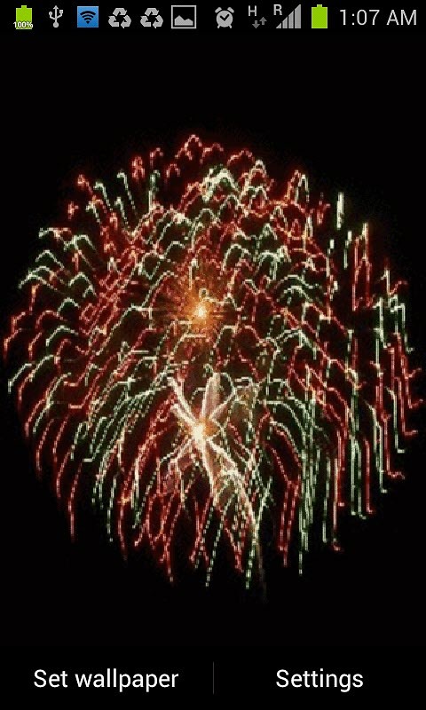 Colorful Fireworks Live Wallpaper Android
