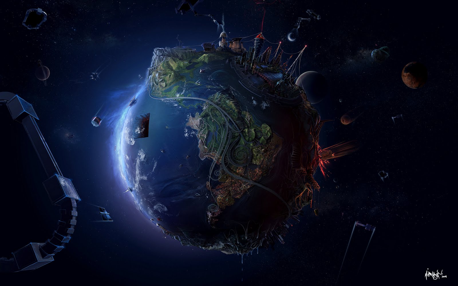 Strictly Wallpaper Imaginary Worlds