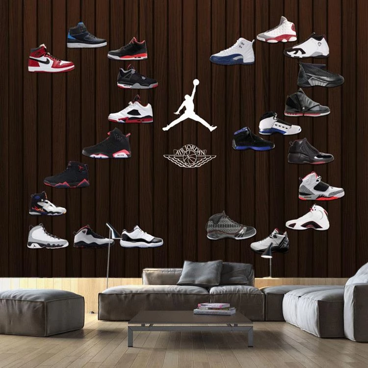 Free download Free Shipping 3D custom basketball shoe background mural