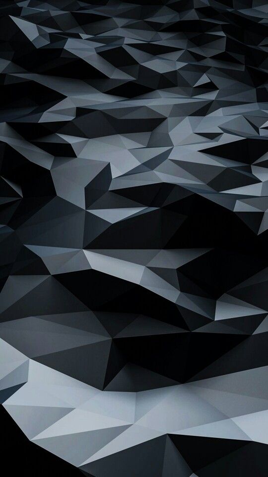 Black Grey Poly Background Wallpaper Smartphone Background