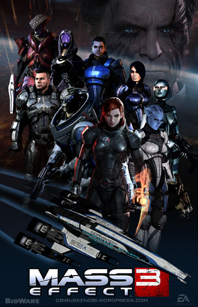 Mass Effect Wallpaper Femshep Trilogy Fan Art