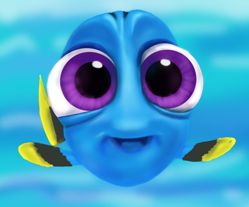How To Draw Baby Dory From Finding Cute Easy Drawing