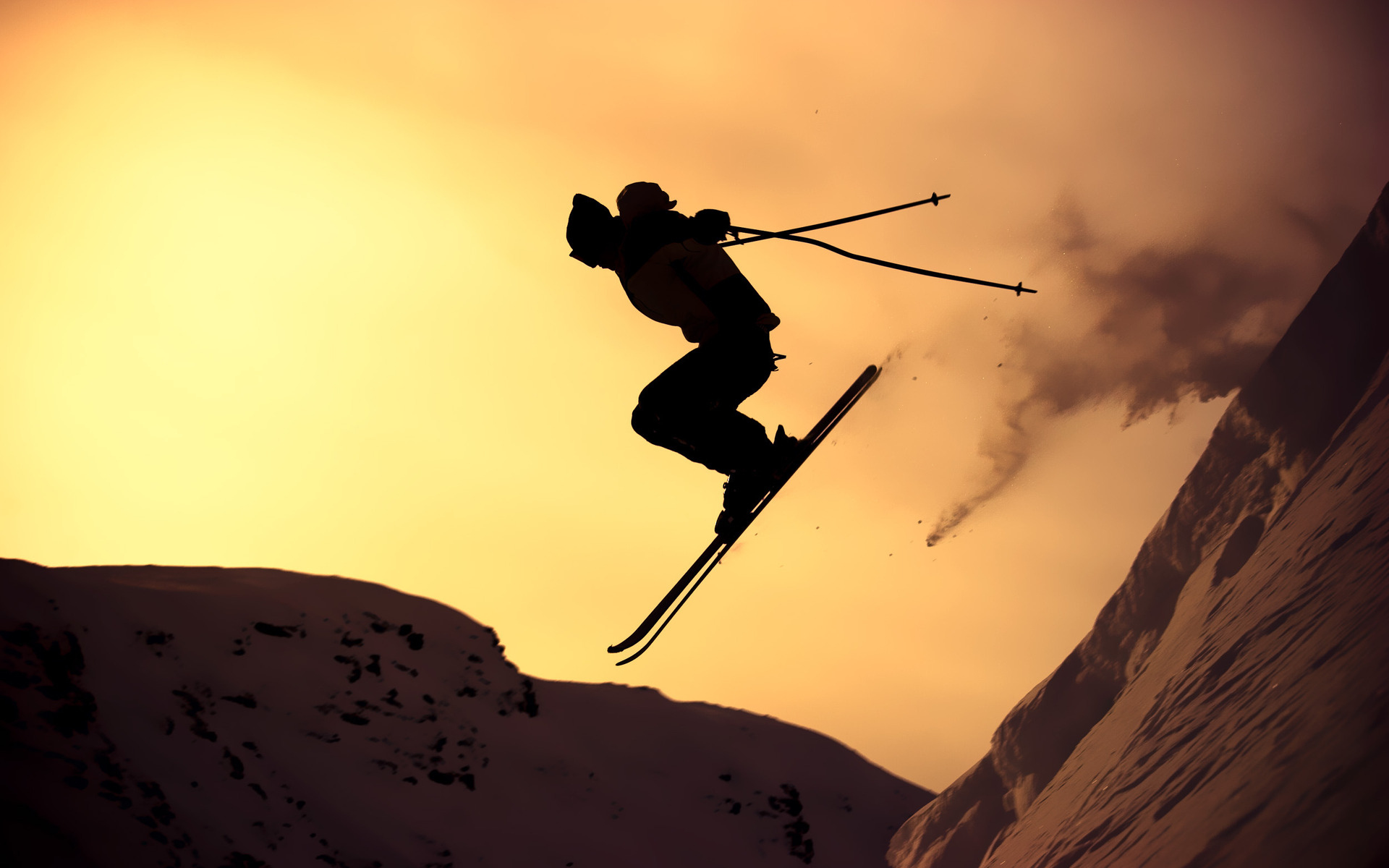 Skiing HD Wallpaper Background