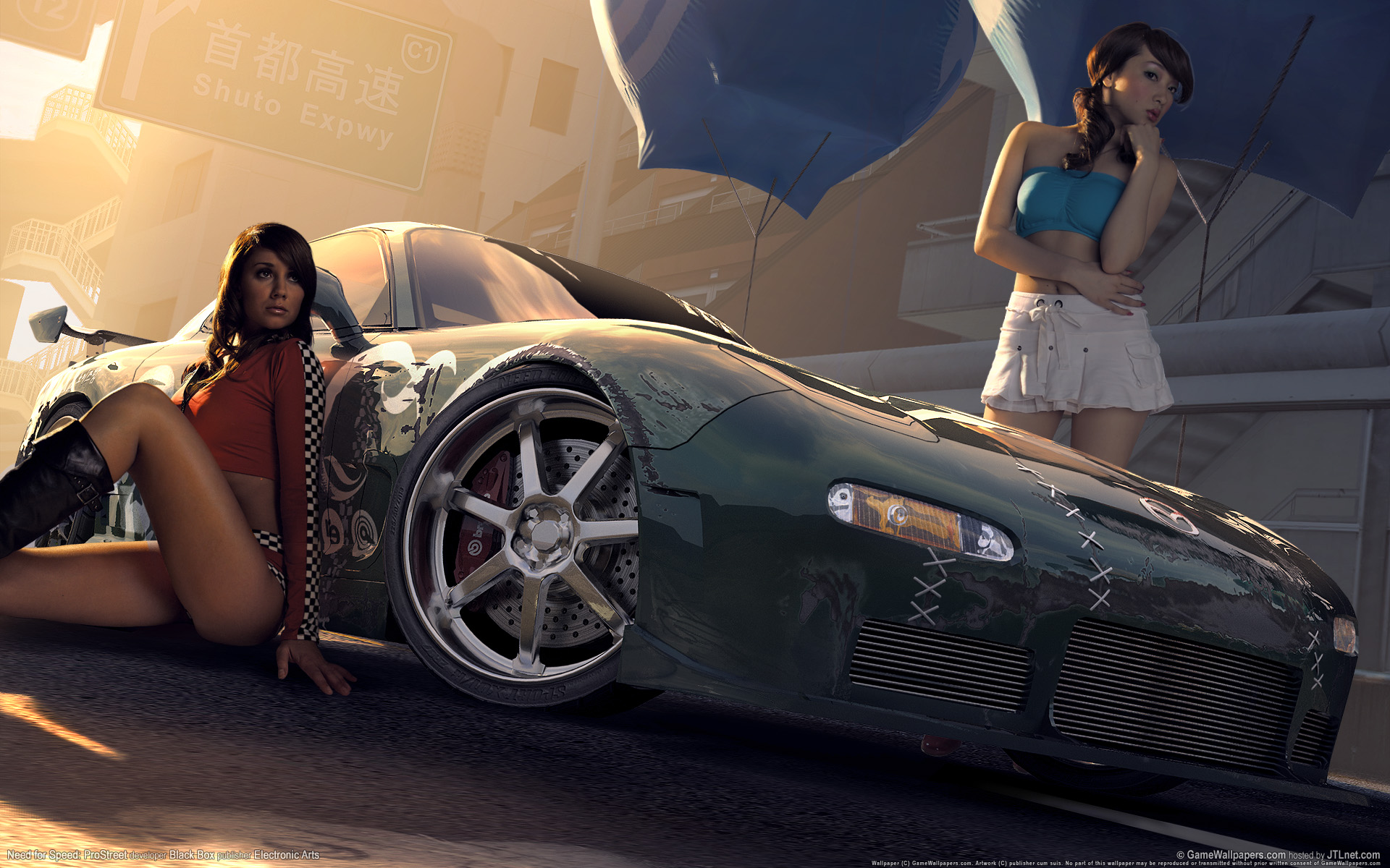 Need For Speed Prostreet Babes Wallpaper HD Car