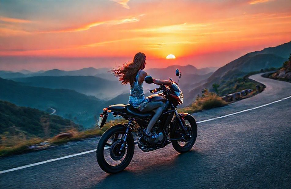 Motorcycle Girls Wallpaper