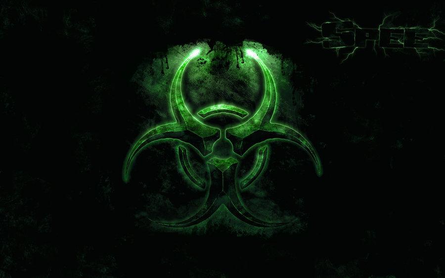 Green Biohazard Logo Wallpaper Symbol By Speeshul