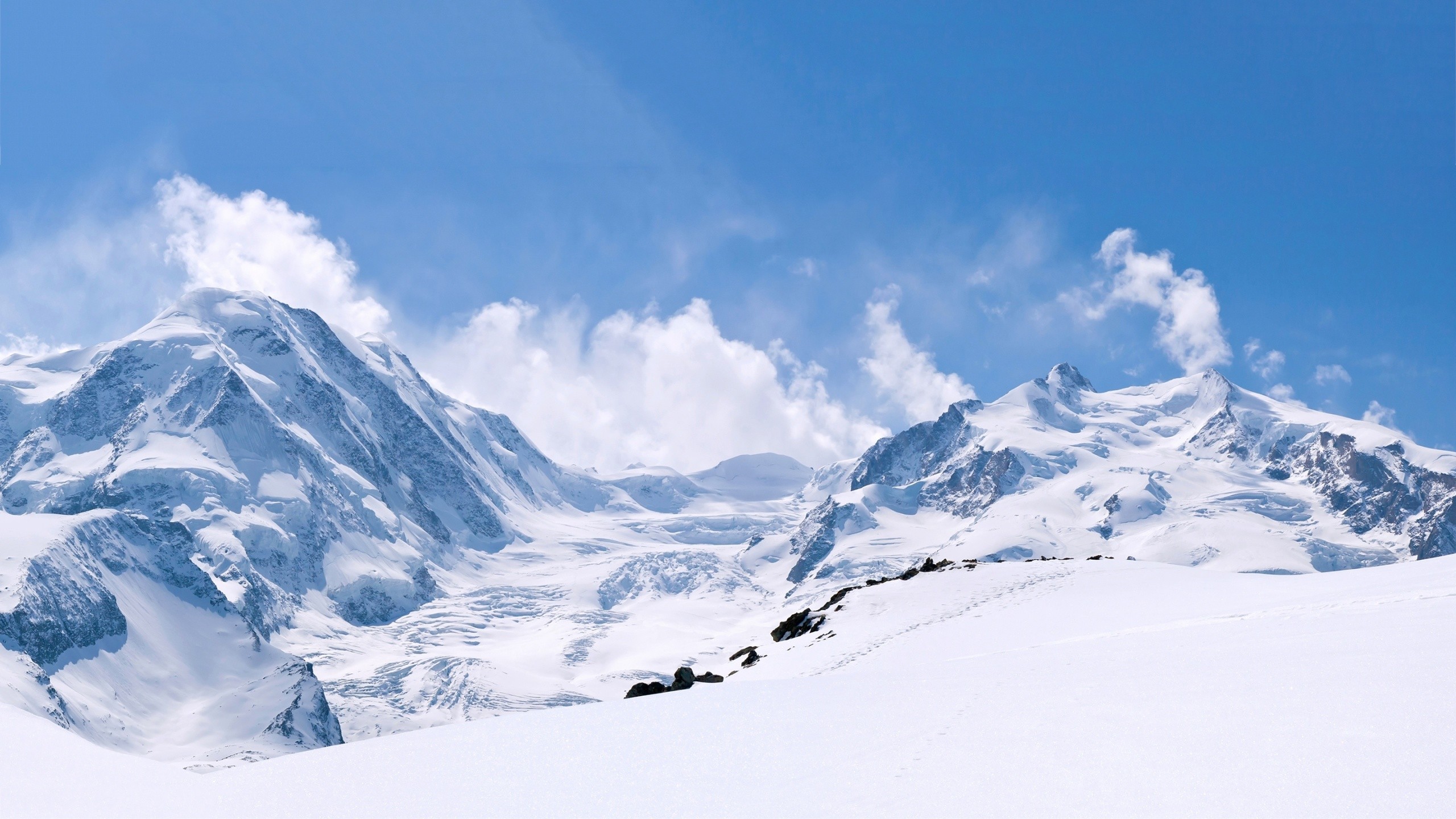 Mountains Winter Wallpaper HD Desktop 4k High