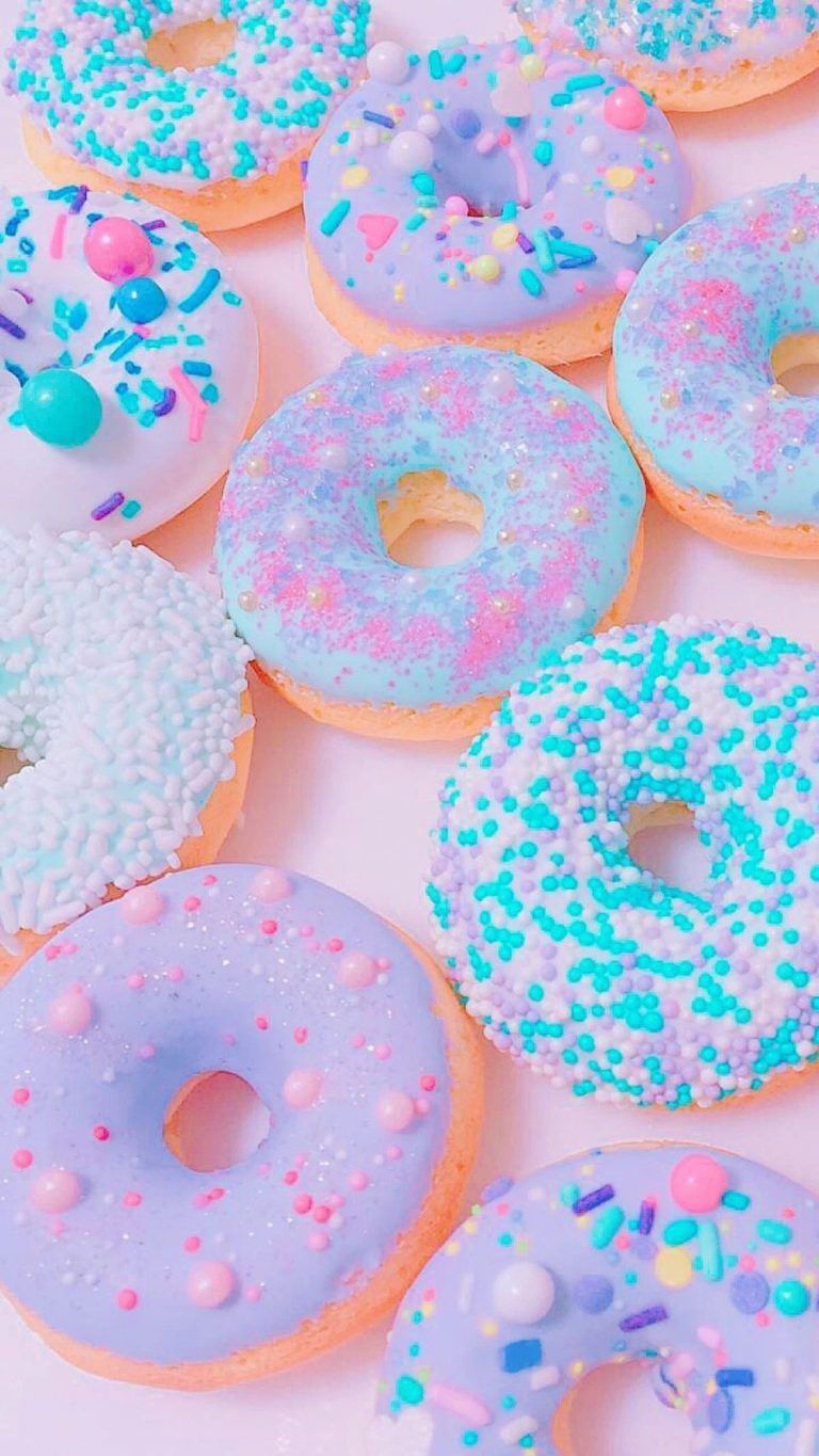 Cute Donuts iPhone Wallpaper Top