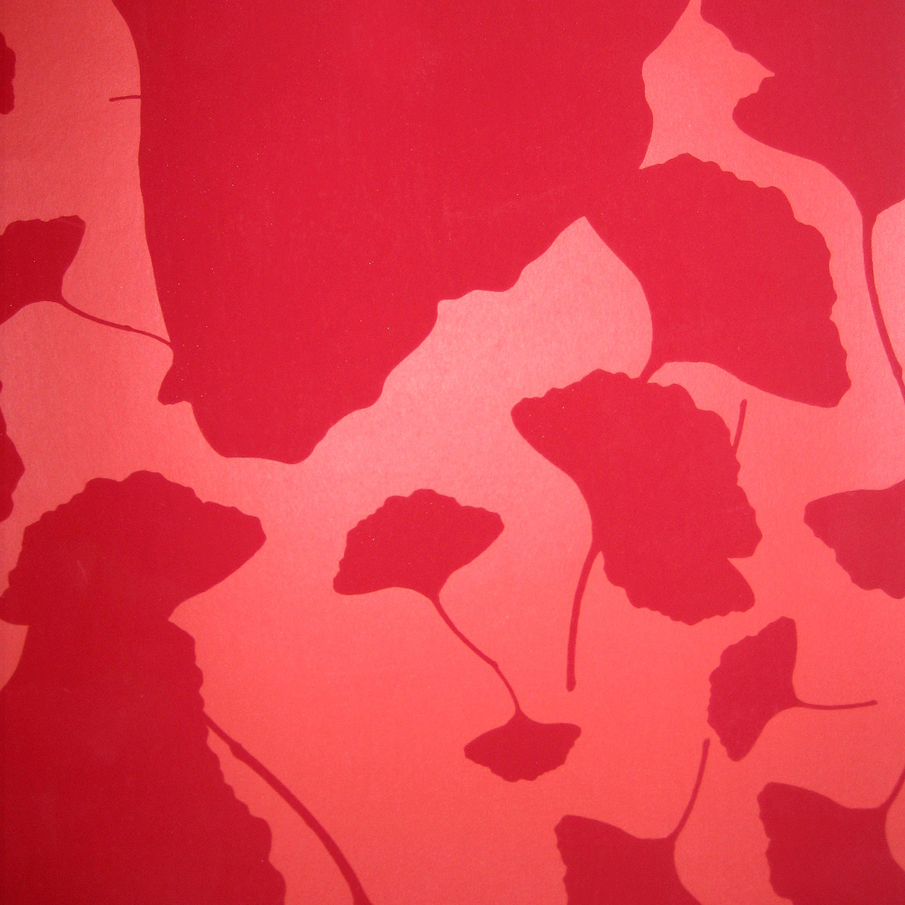 Jill Malek Maidenhair Red Velvet Wallpaper