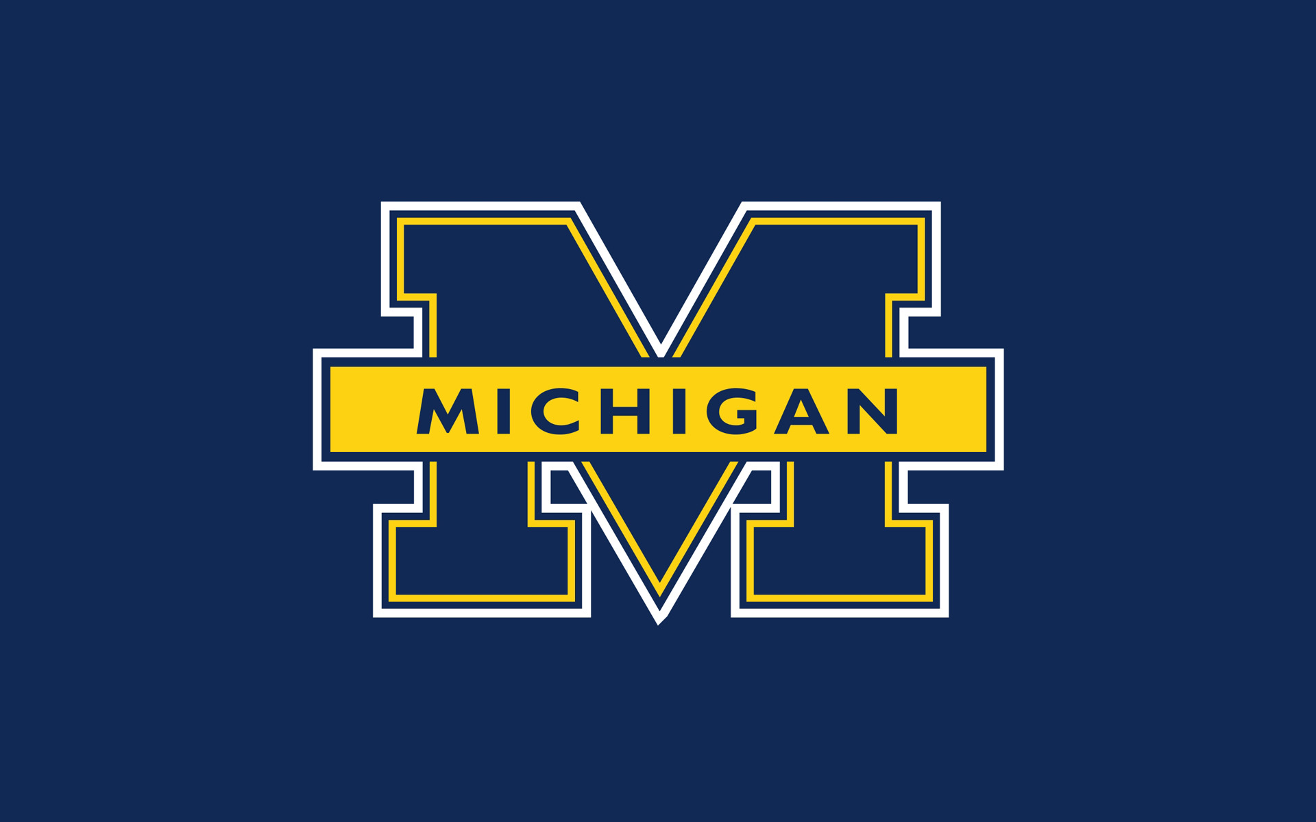 University Blue Logo Michigan wallpaper background 1920x1200