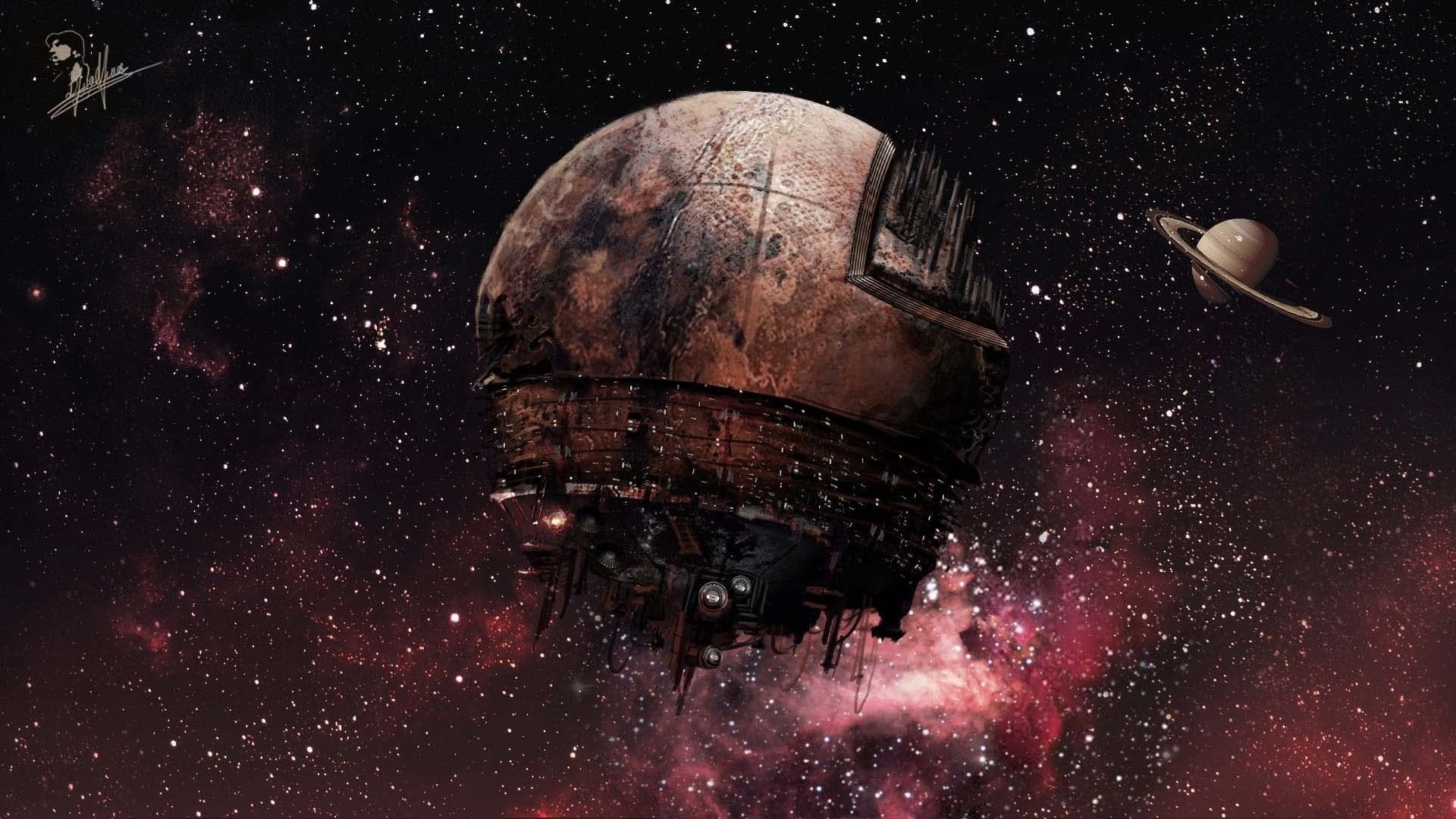 Death Star In The Solar System Wallpapers And Images   Space Ship