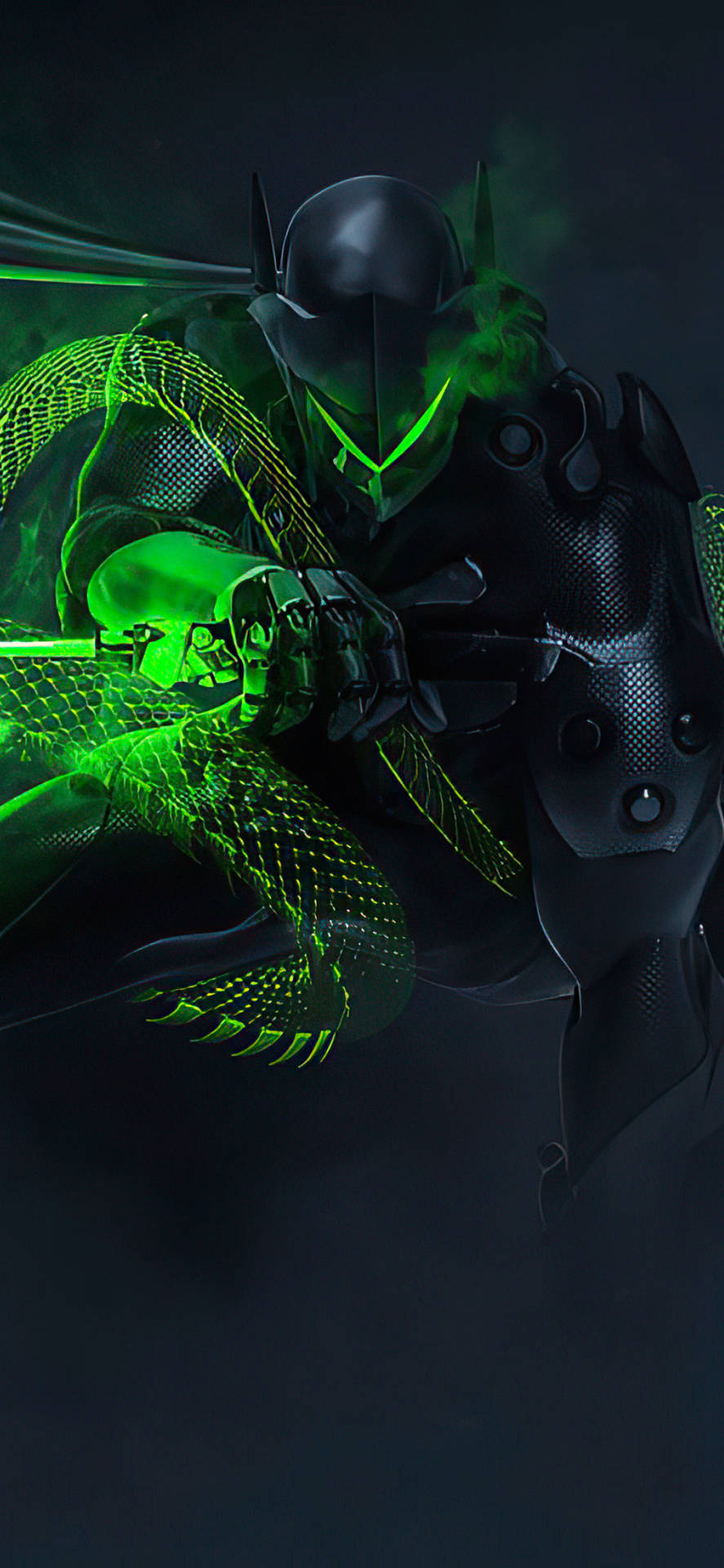 Black Skin Genji iPhone Wallpaper