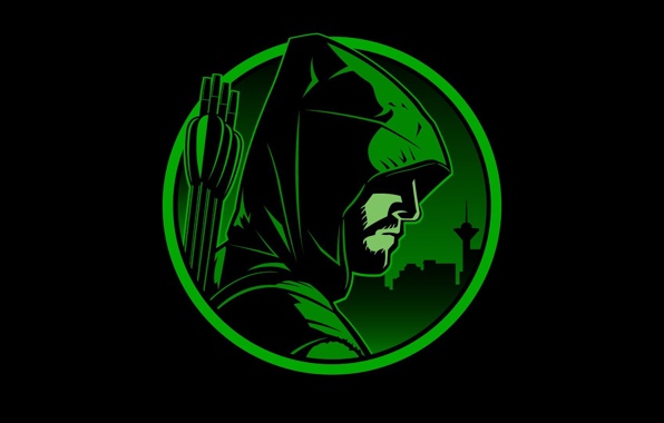 Green arrow dc hero black green hood 1920x1080 wallpapers 596x380