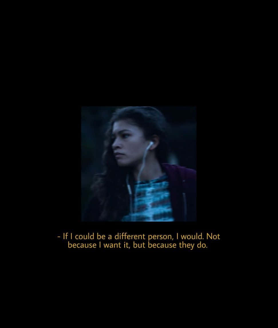 Euphoria Hbo iPhone With An Emotional Quote Wallpaper