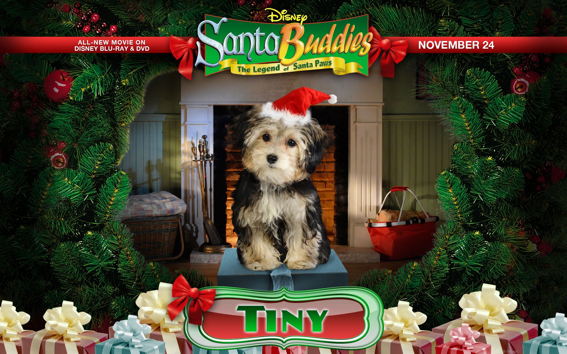 Santa Buddies Disney Releases Puppy Cuteness For The Holidays