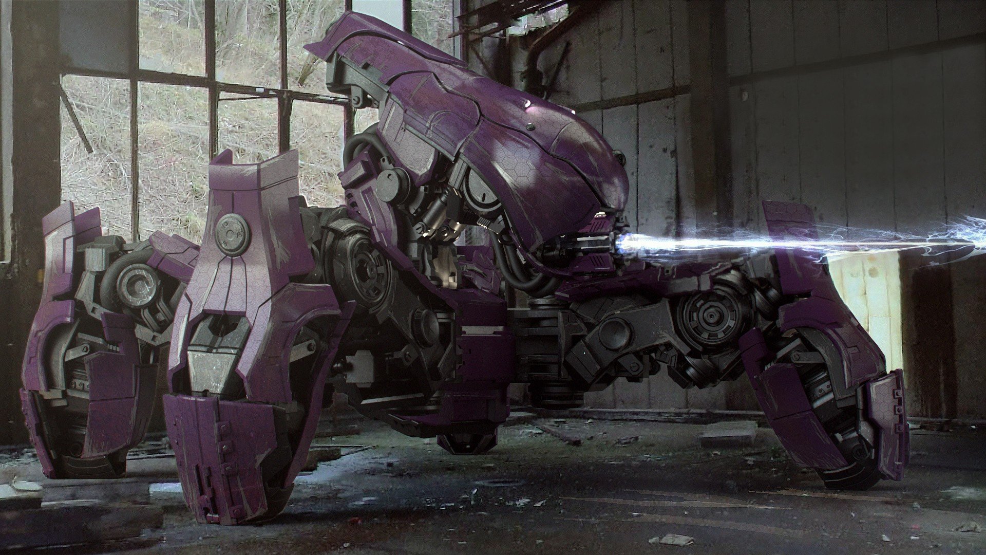 Military Robots Purple Halo War Machine Wars Covenant
