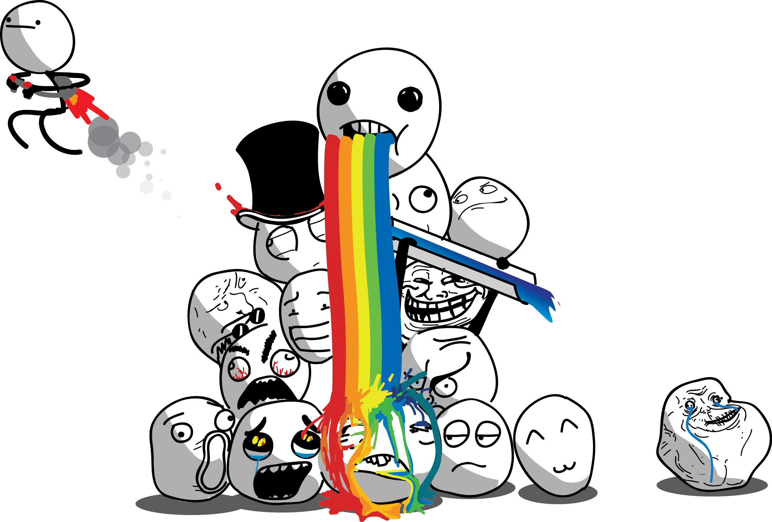 Meme Face Wallpaper
