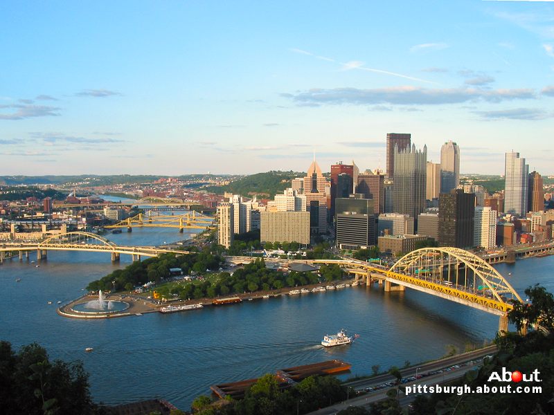 Wallpaper Downtown Pittsburgh From Duquesne Heights Mt Washington