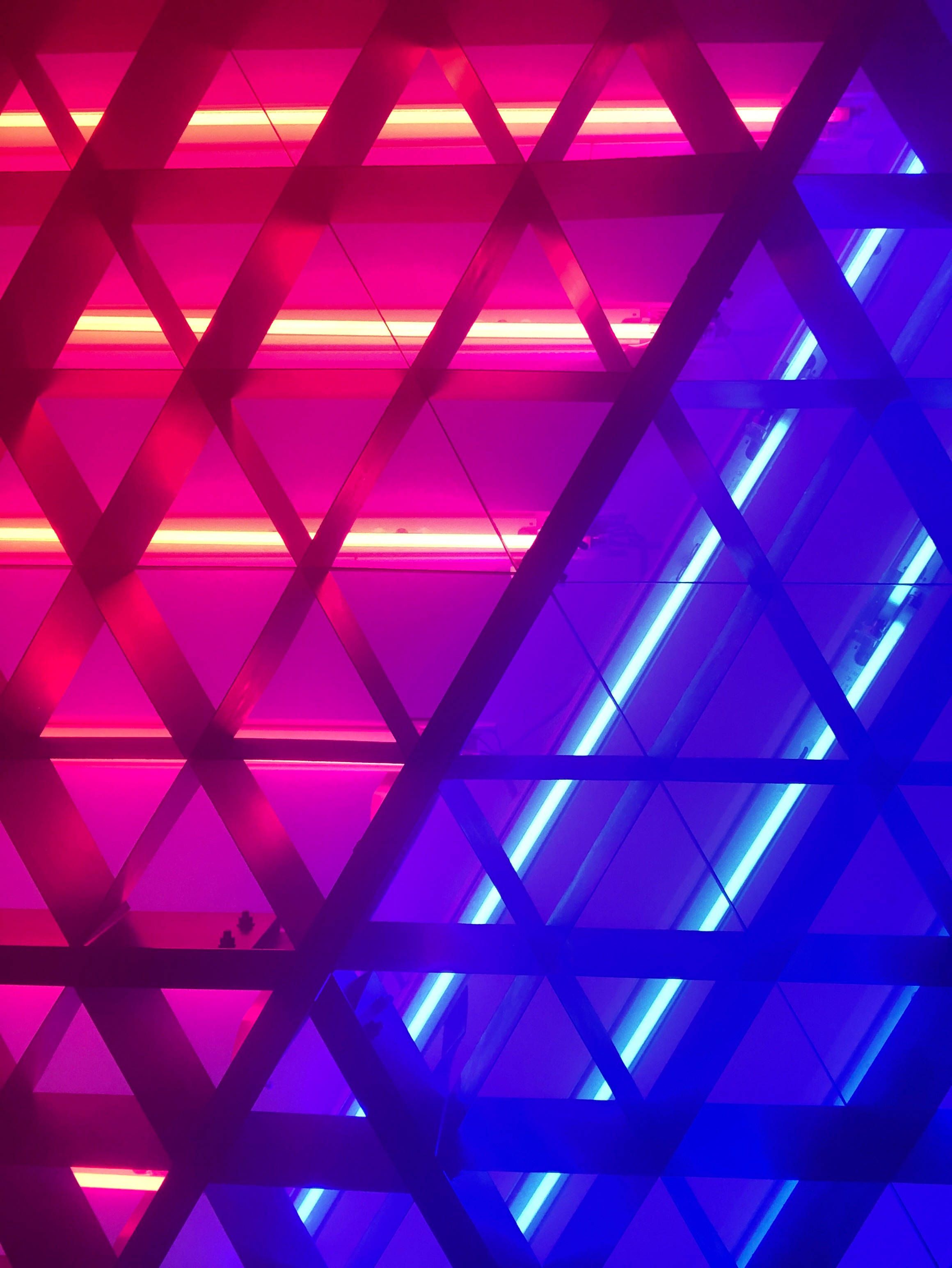 Neon Blue Aesthetic Wallpaper