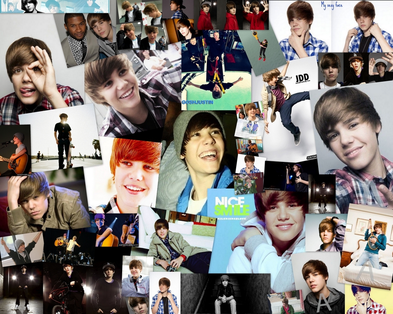Justin Bieber   Wallpaper collage   Justin Bieber Wallpaper 14400990 1280x1024
