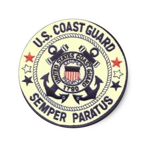 United States Coast Guard Classic Round Sticker