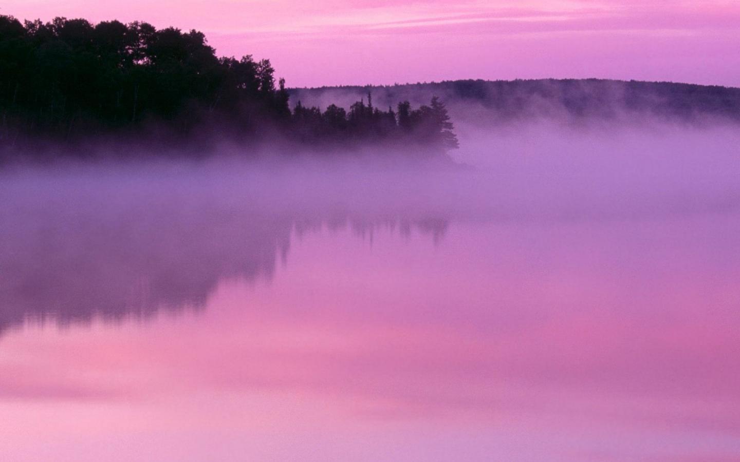 Landscapes Nature Fog Minnesota Lakes Wallpaper