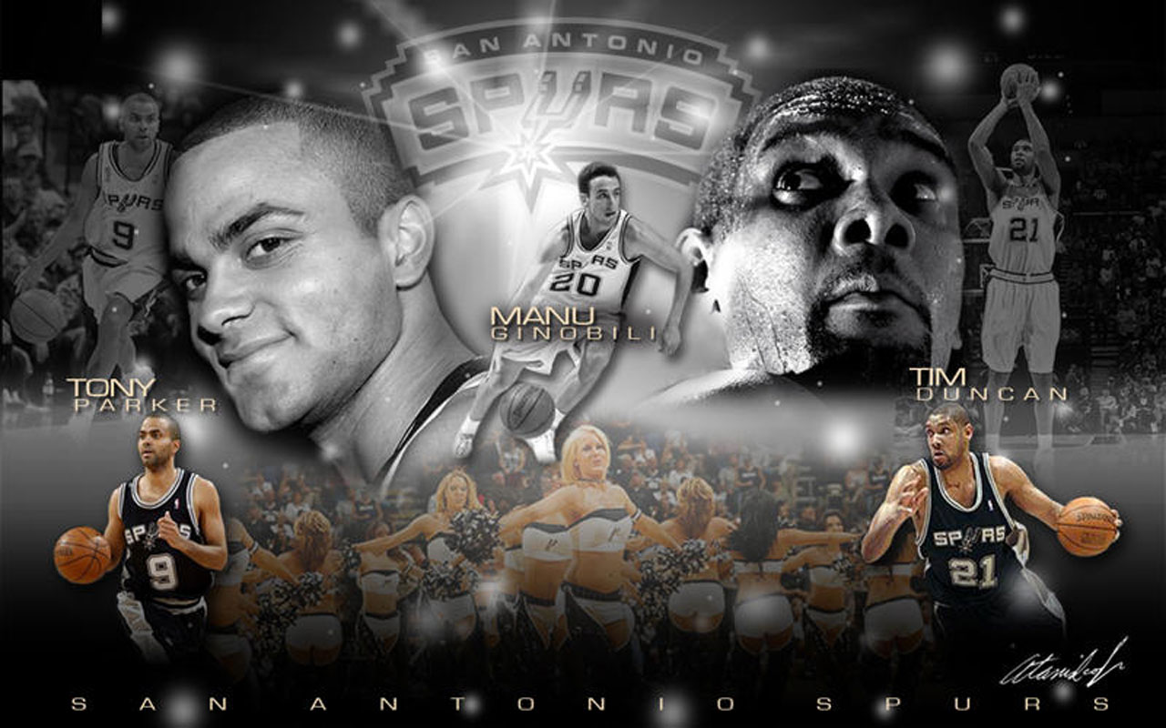 Tim Duncan Wallpaper Together With Other Two Great Teammates Nba