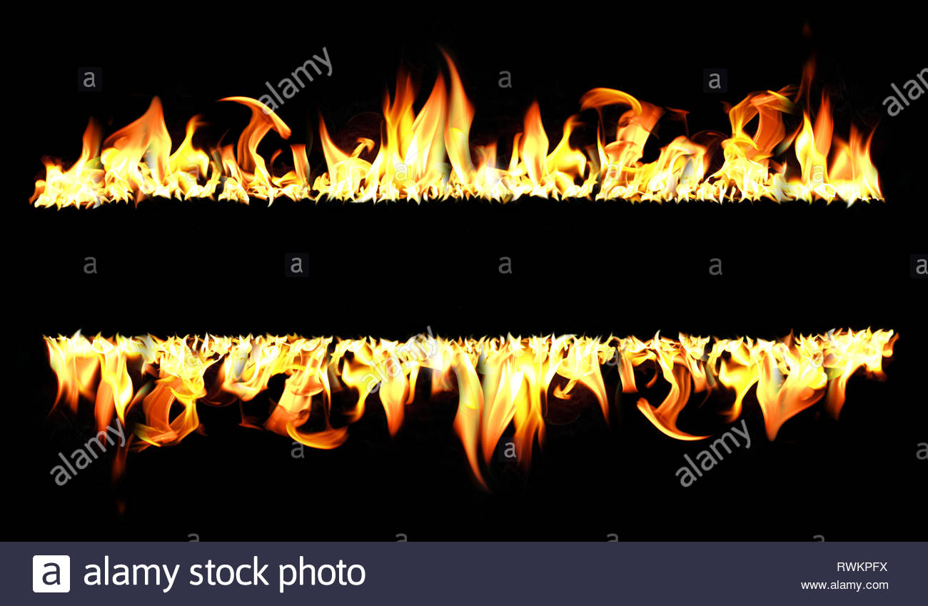 Fire And Flames With A Burning Dark Red Orange Background