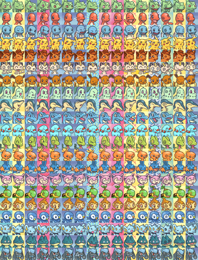 Pokemon Mystery Dungeon Explorers of Sky Portraits by CleverKid96 on 640x840