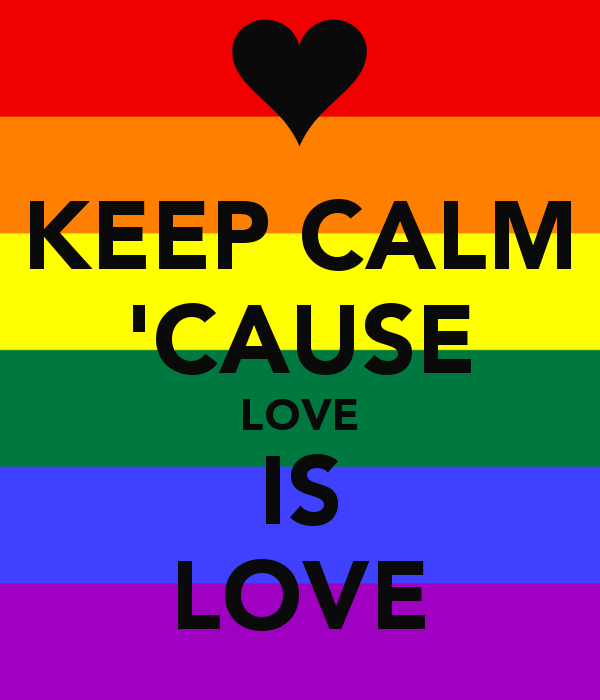Keep Calm Cause Love Is And Carry On Image