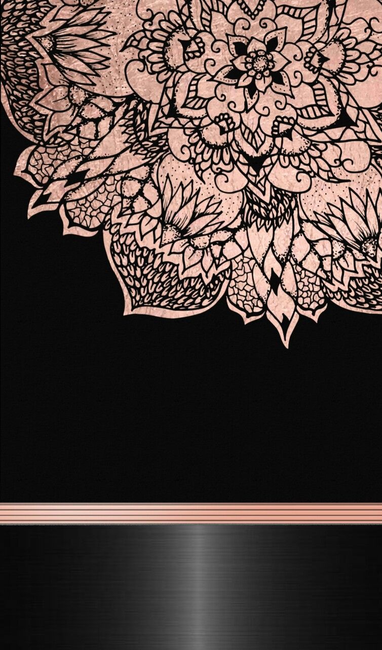 Black And Rose Gold Wallpaper