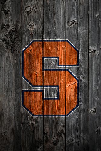 Syracuse Orange Wood iPhone Background Photo