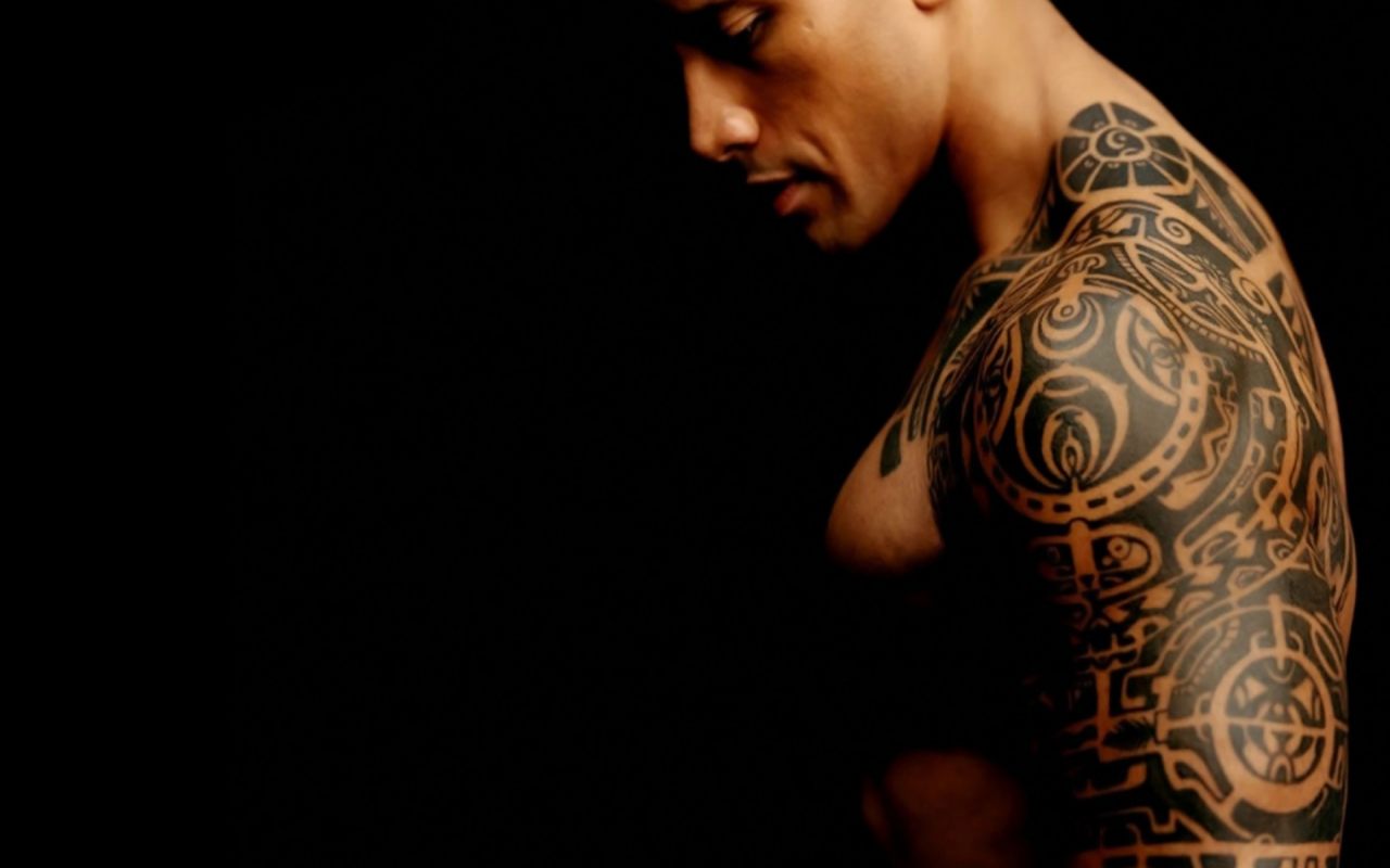 Dwayne Johnson Tatoo Tatuajes Actor Wallpaper