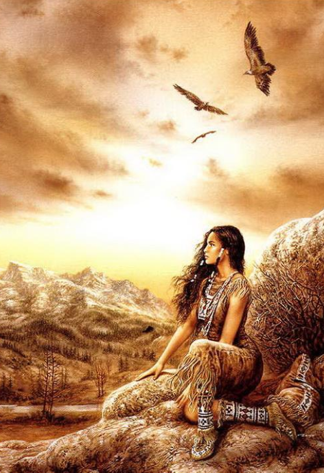 Native American Warrior Girl Art Image Pictures Becuo