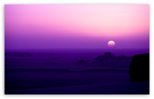 Purple Sunrise HD Wallpaper For Standard Fullscreen Uxga Xga