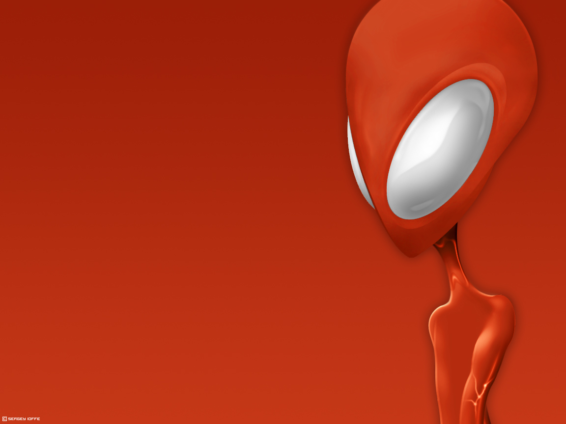 Desktop Wallpaper Xp Red Alien