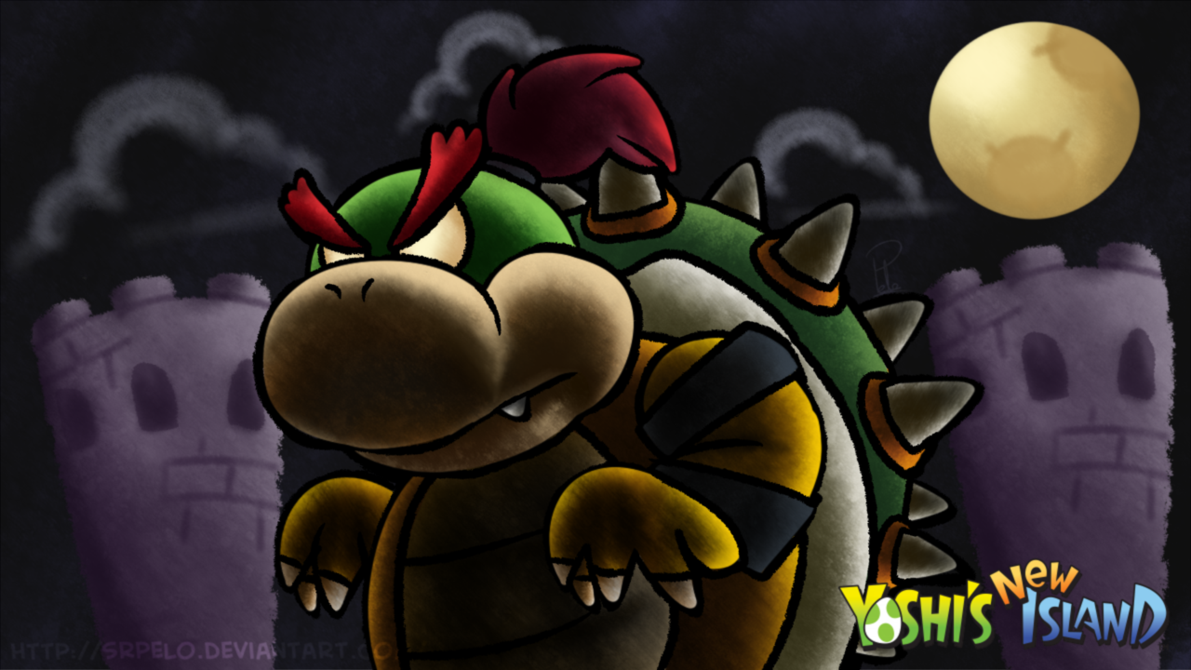 Yoshis New Island Wallpaper Big Baby Bowser by SrPelo 1191x670.