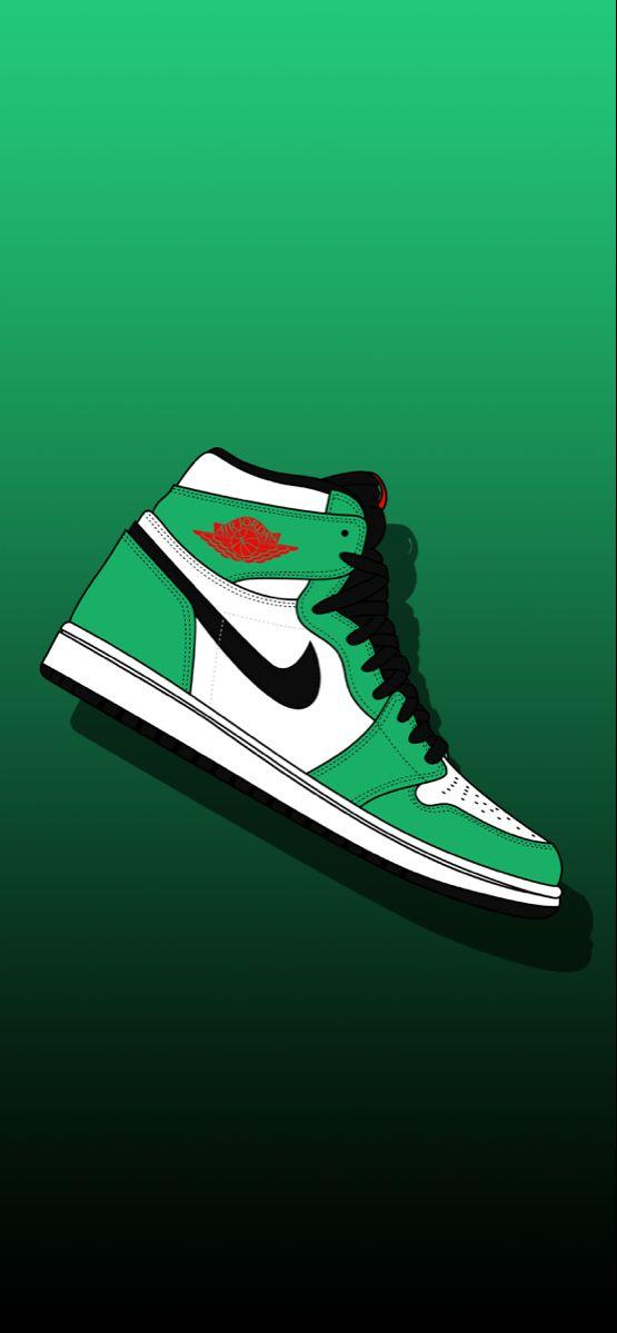 Jordan Wallpaper Lucky Green Shoes