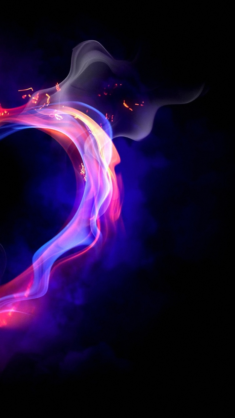 Heart Fire iPhone Wallpaper HD And 1080p Plus